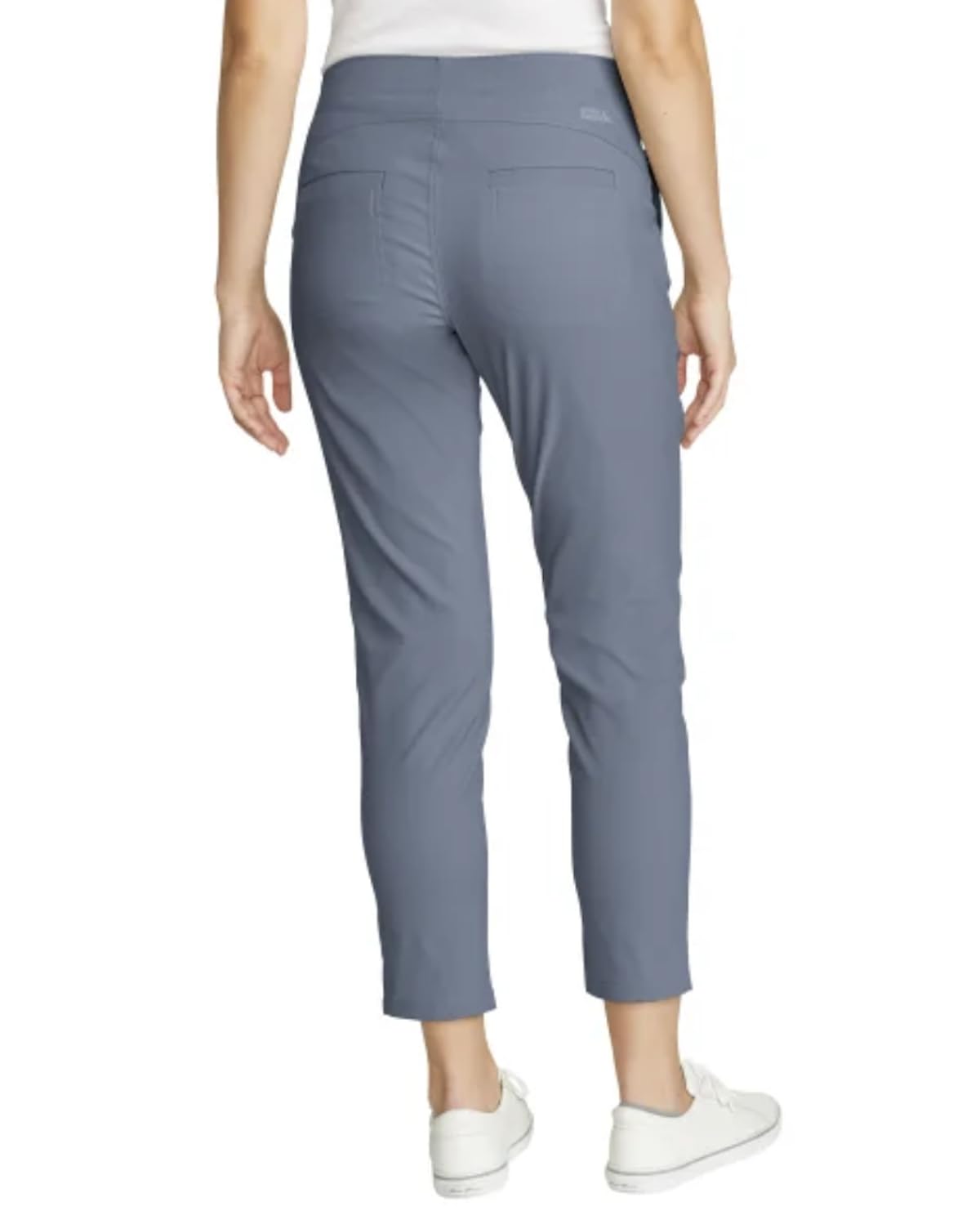 Eddie Bauer Horizon pant pocket-closure detail highlighting secure front pockets.
