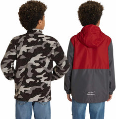 Eddie Bauer Youth Lone Peak 3-in-1 jacket fleece liner offers extra warmth for chilly mornings