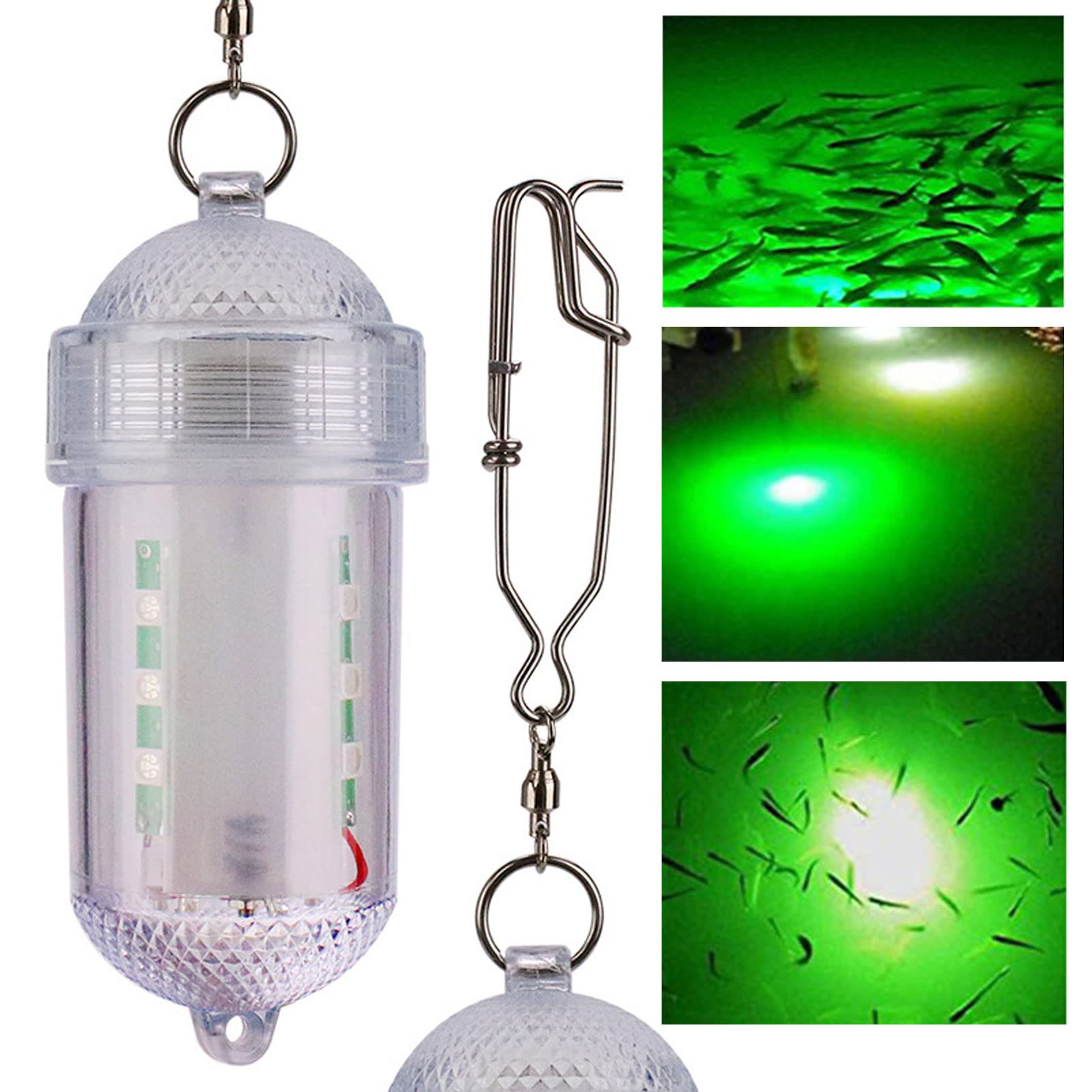 Edearkar green deep-sea fishing light, front view