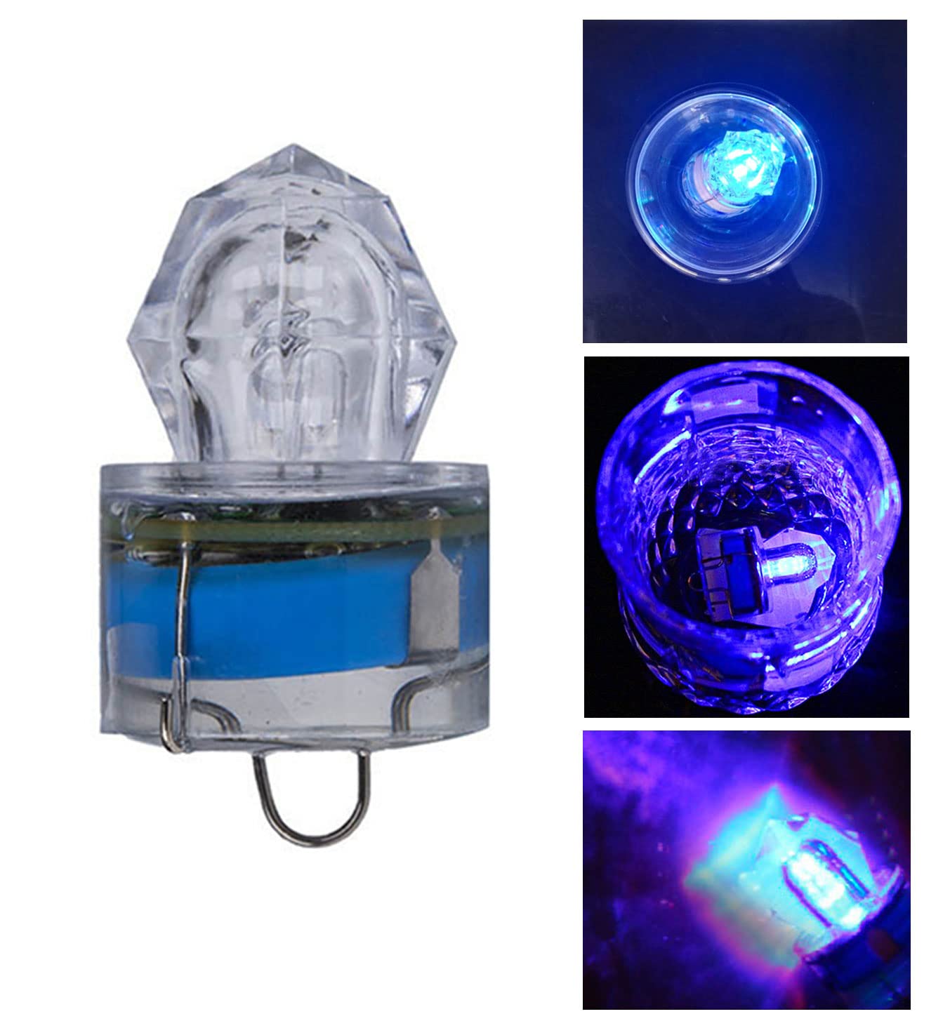 Blue LED lure for deep-sea fishing in saltwater