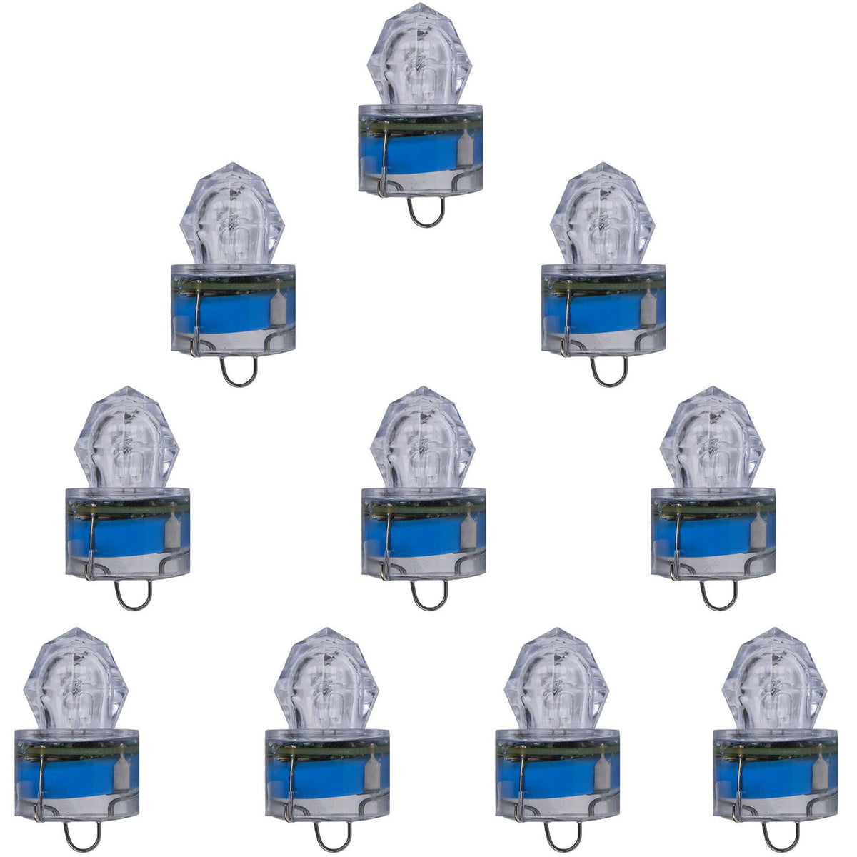 Edearkar LED Fishing Light 10-Pack blue underwater glow
