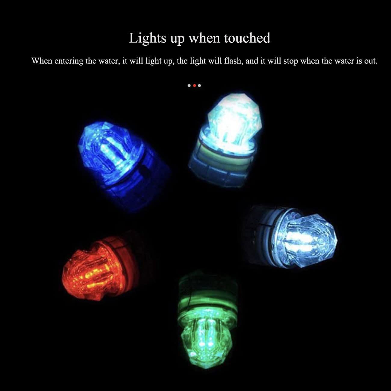 10-pack of Edearkar underwater fishing lights ready for use