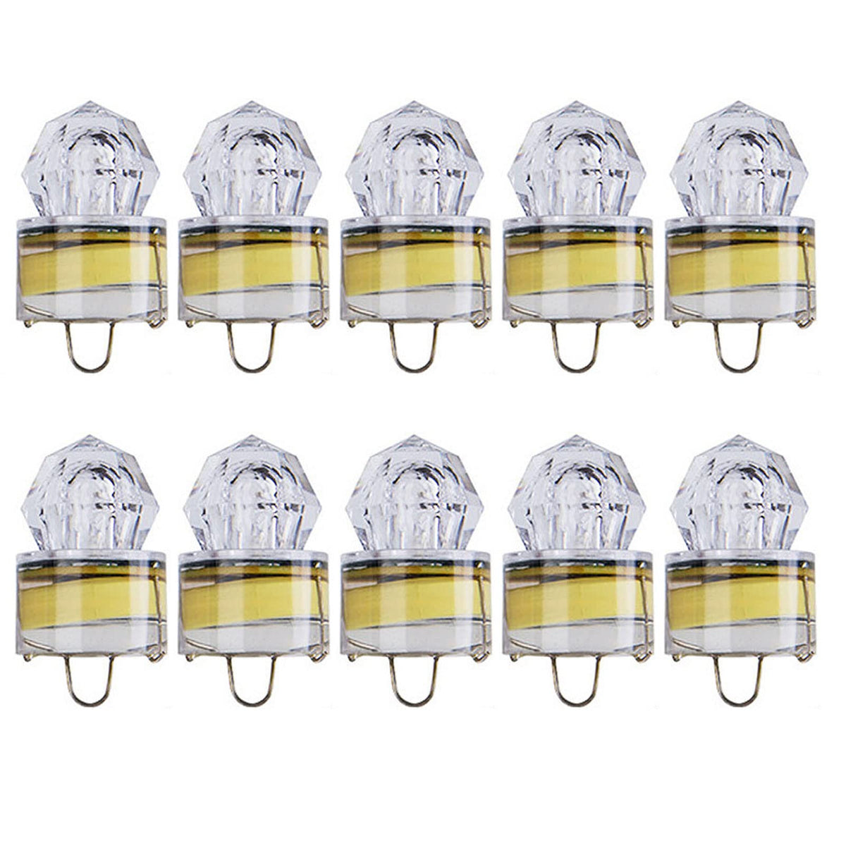 Edearkar 10-pack underwater fishing lights