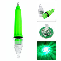 Waterproof deep-drop fishing light in green for saltwater and freshwater