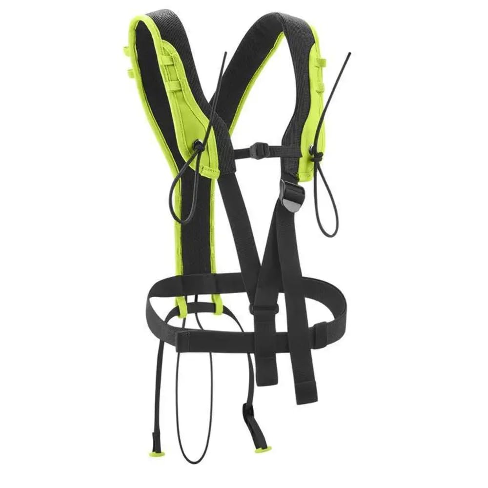 EDELRID TreeRex Bungee Chest Harness side view with attachment loops