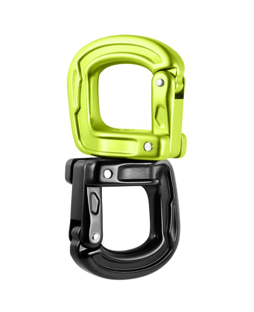 EDELRID Cupid Swivel Oasis angle view highlighting compact design for quick terminations.
