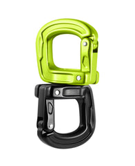 EDELRID Cupid Swivel Oasis angle view highlighting compact design for quick terminations.