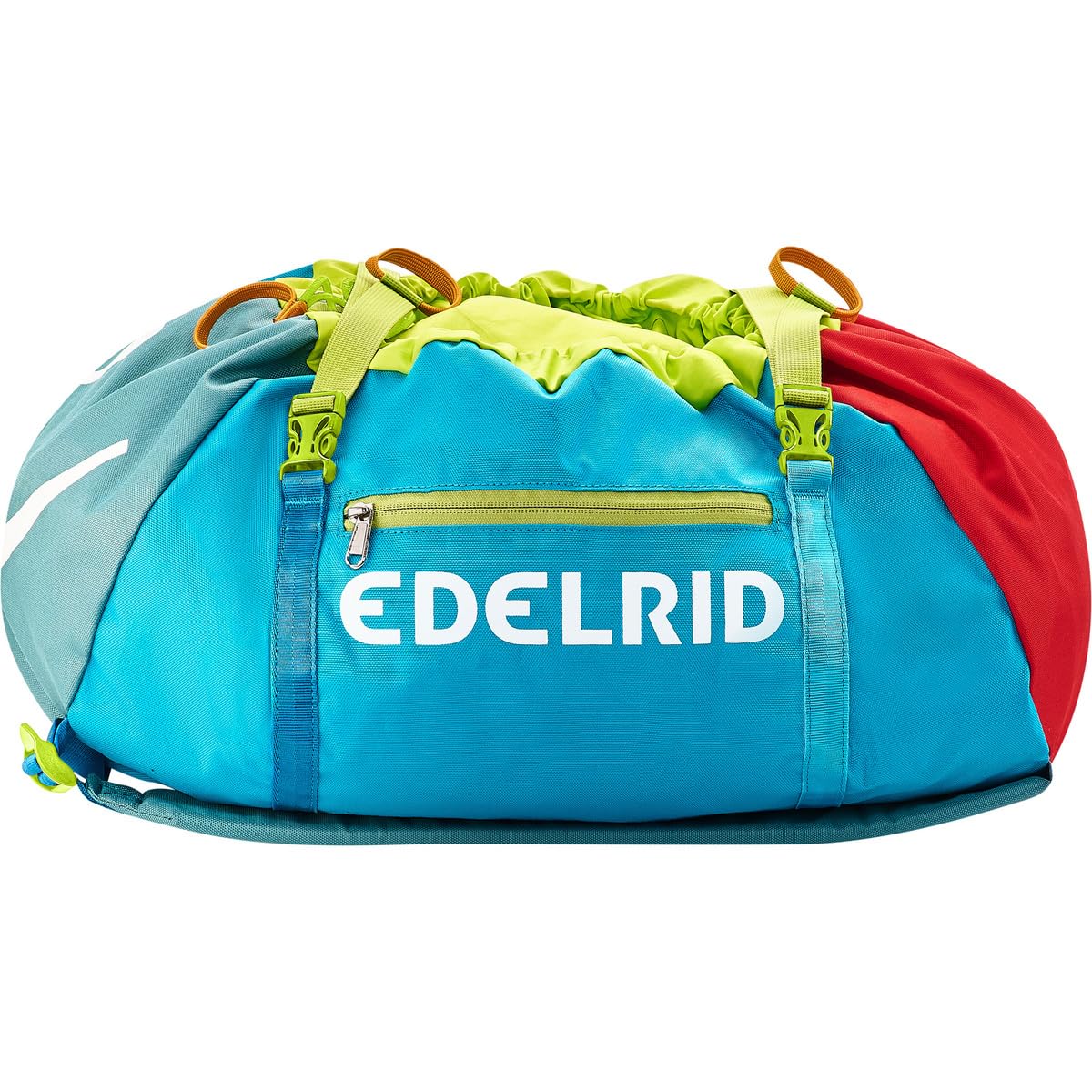 EDELRID Drone II rope bag keeps ropes clean and organized for outdoor climbs.