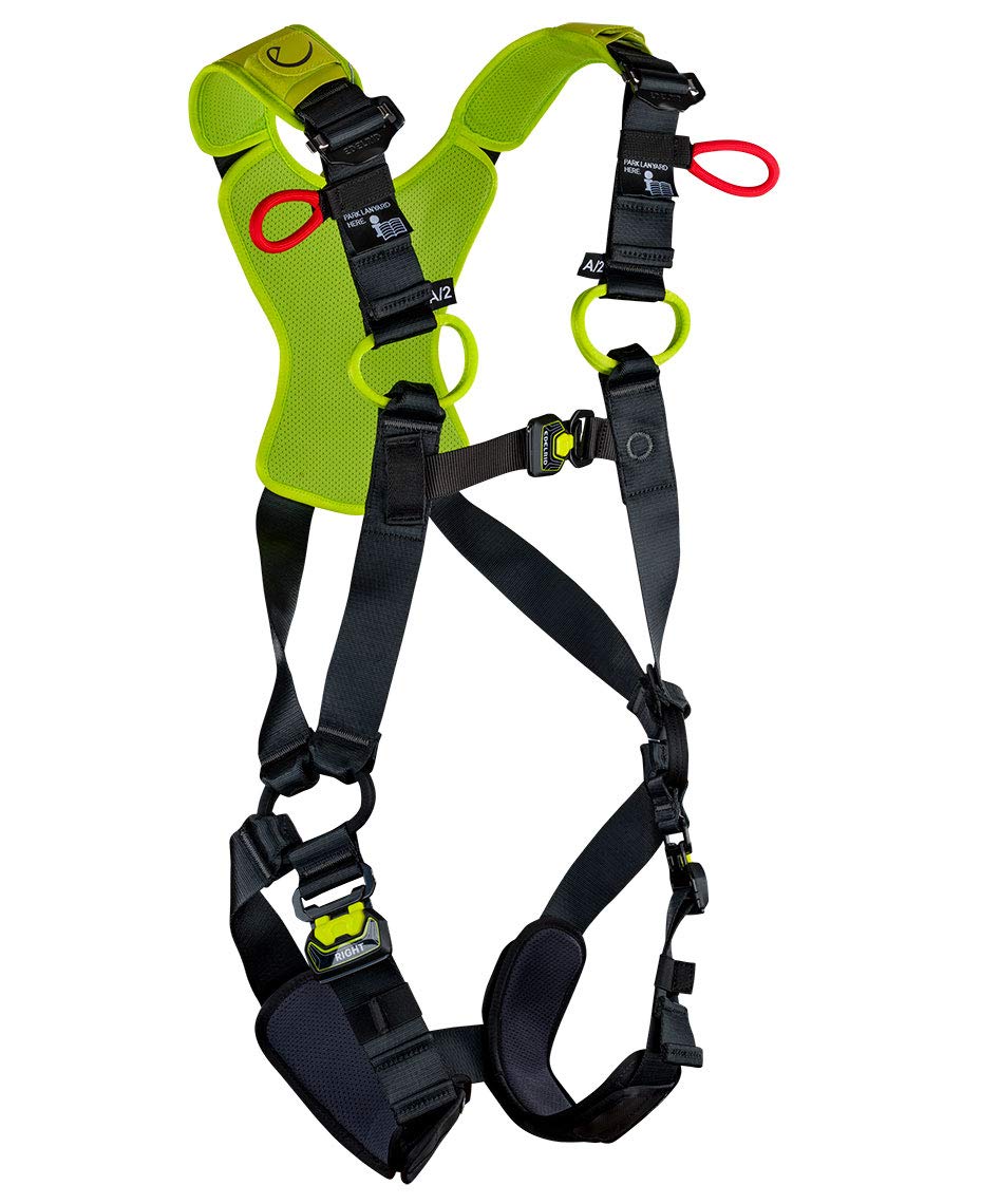 EDELRID Flex Lite Night/Oasis S-M ANSI harness for safe fall arrest and comfortable wear.