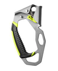 EDELRID Hand Cruiser Left in silver for two-handed ascents on iced ropes.