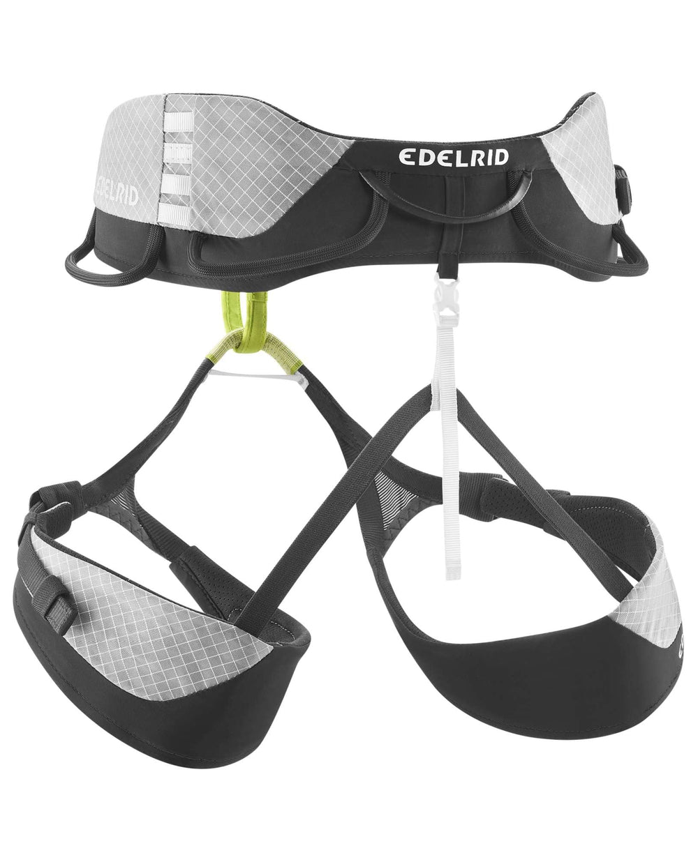 EDELRID Helios 3D Pad technology provides targeted comfort during long routes.