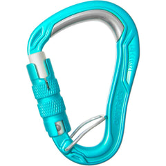 EDELRID HMS Bulletproof icemint carabiner with triple-lock for secure belaying.