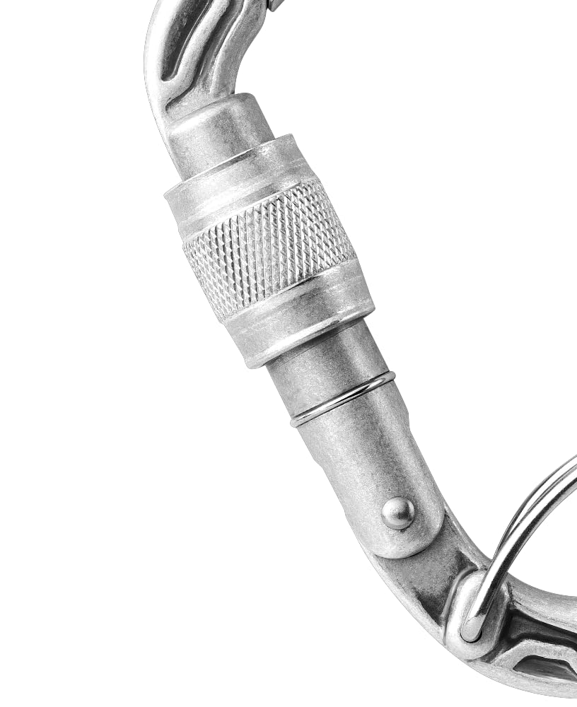 EDELRID non-anodized finish detail highlighting durable lightweight design