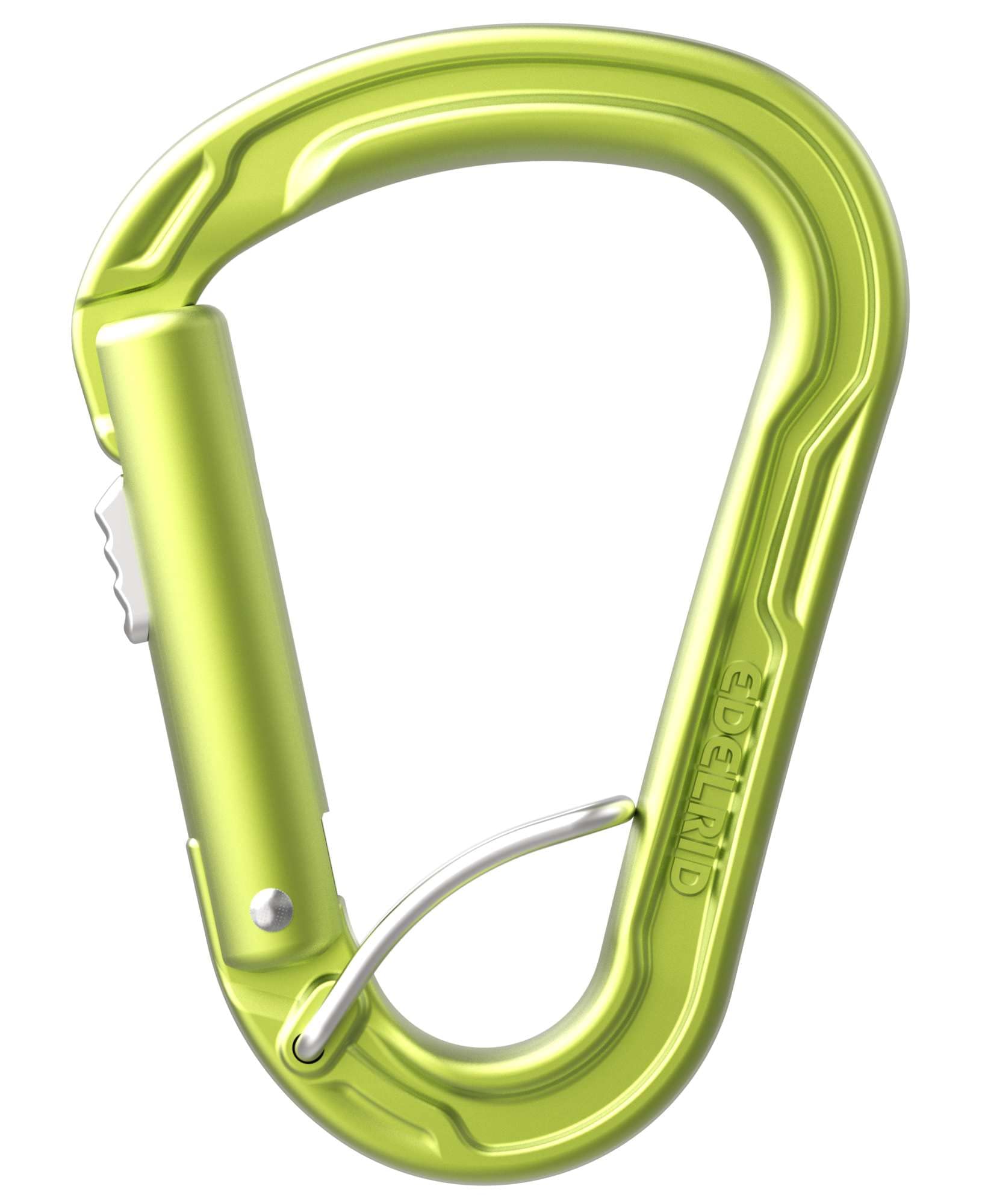 EDELRID HMS Strike Slider FG close-up highlighting lightweight belay efficiency.