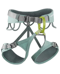 Edelrid Jayne IV front view highlights a comfort-focused waist belt and leg loops.