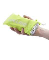 EDELRID Loopo Lite elastic leg loops for quick donning over skis.