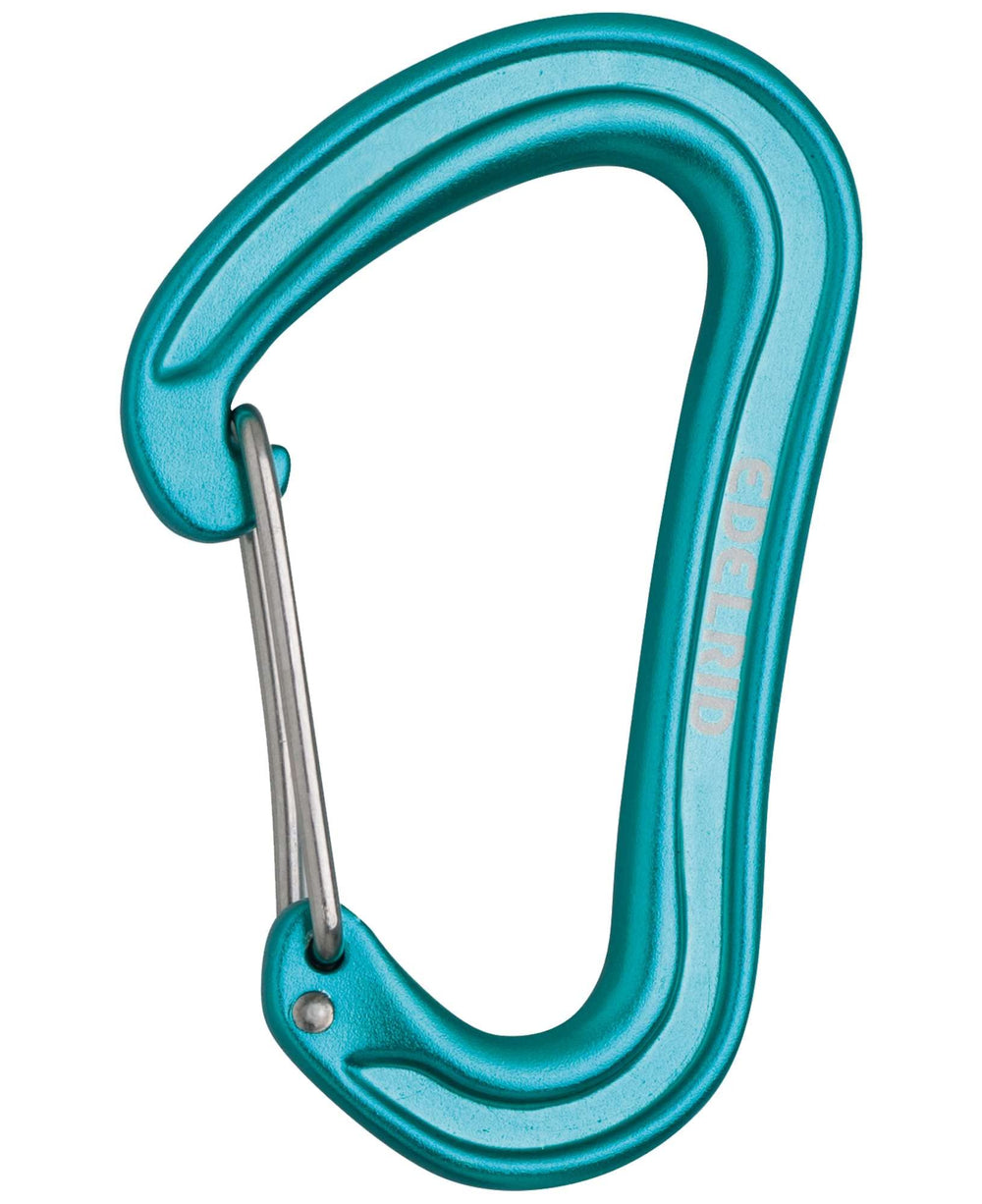 EDELRID Nineteen G carabiner icemint for ultra-light weight and secure climbing connections