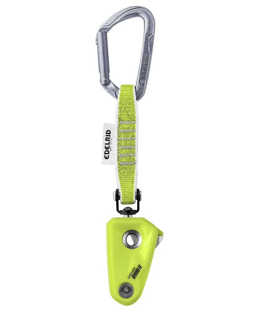 EDELRID Ohm II fuse device installed on the first hook for easier setup