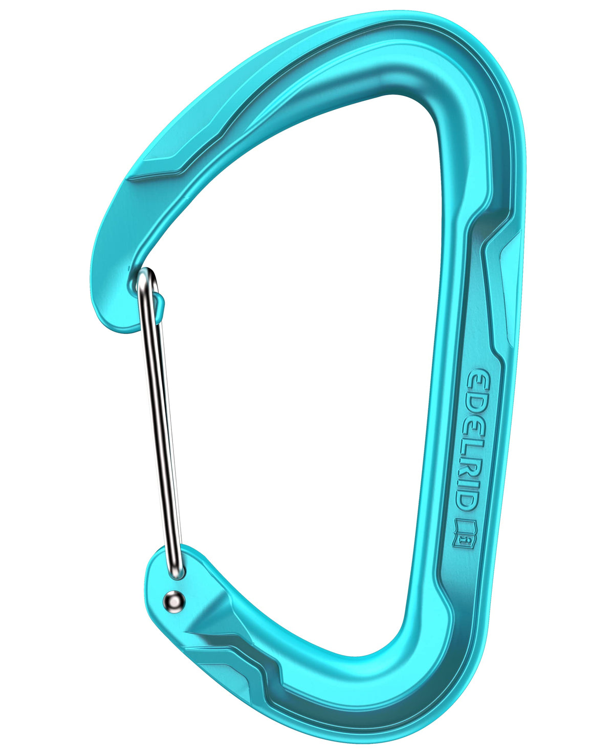 EDELRID Pure Wire carabiner with nose geometry for smooth attaching and unhooking.