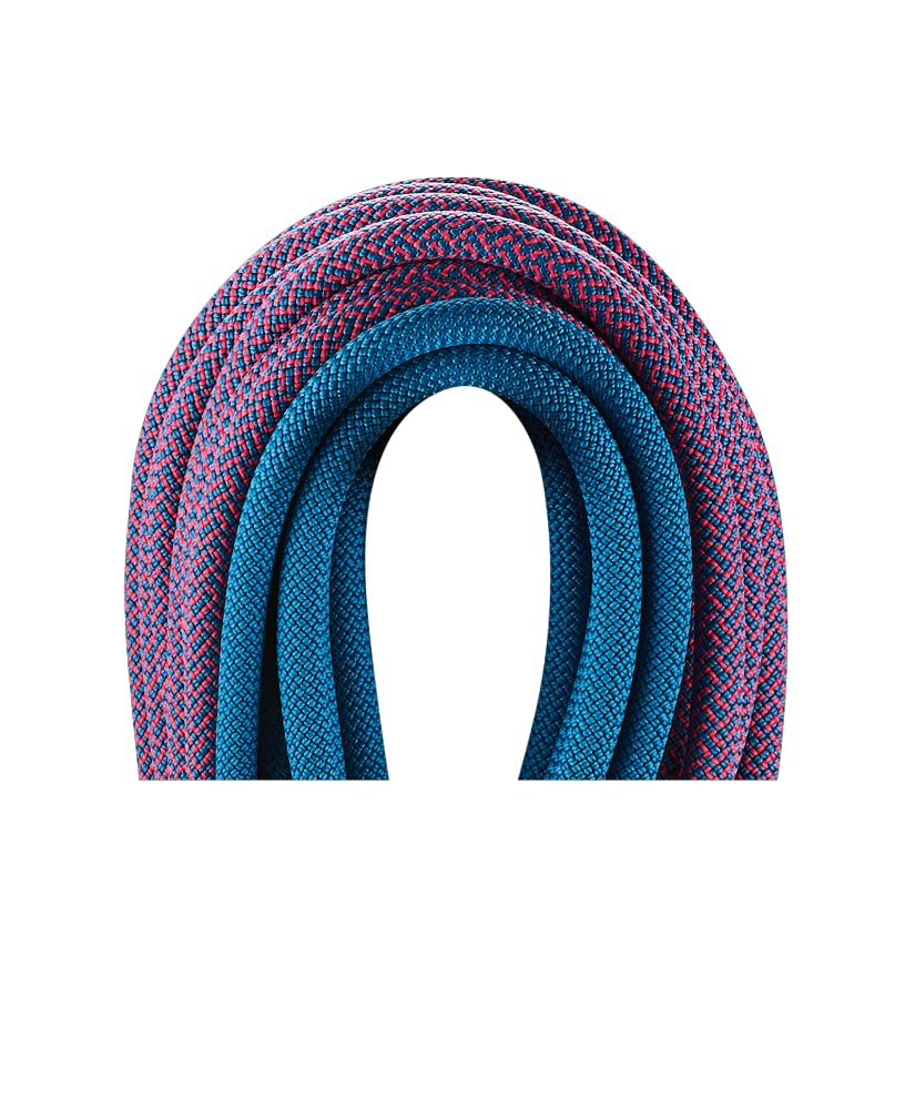 edelrid Tommy Caldwell Eco Dry ColorTec rope pink turquoise center marking for quick identification