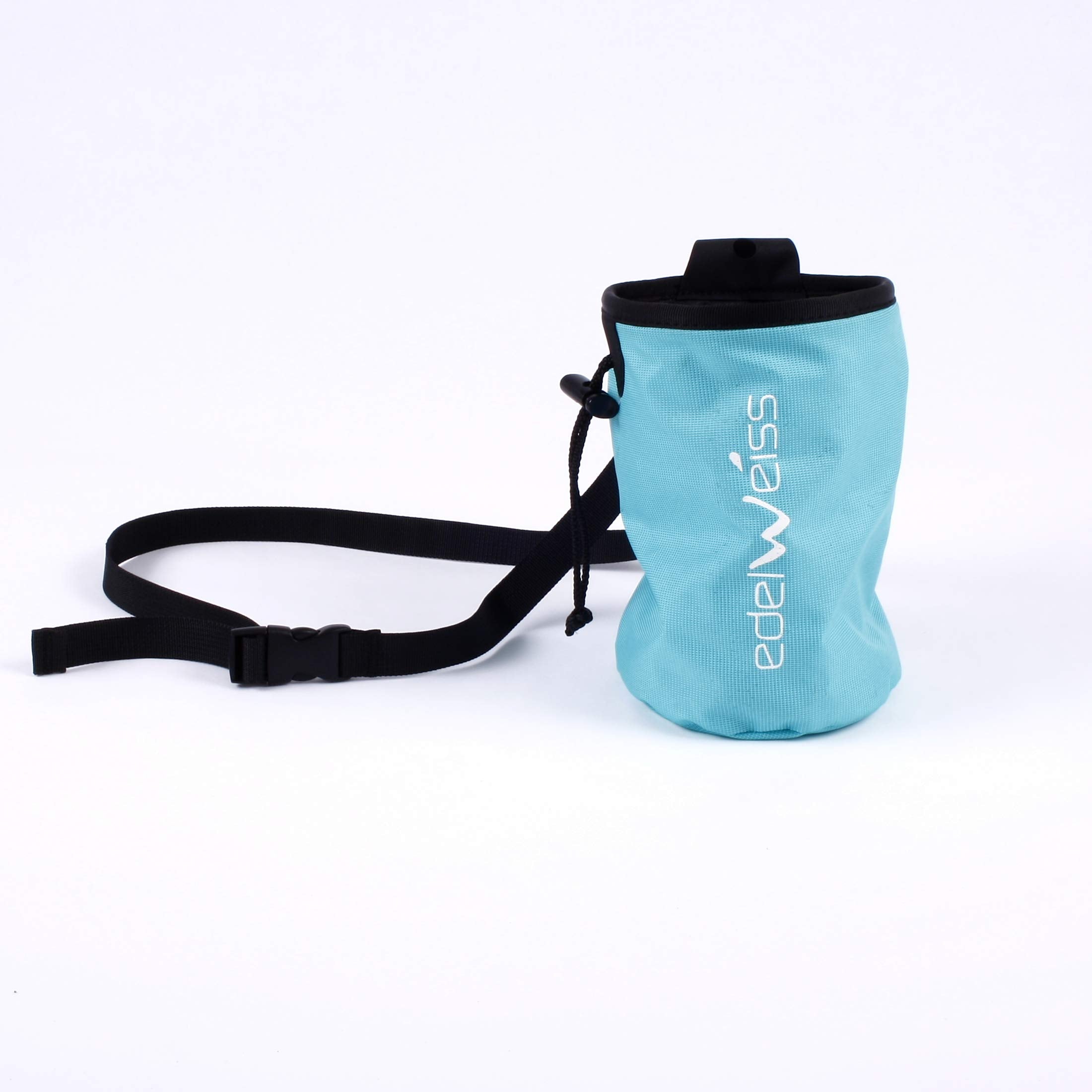 Edelweiss Chalk Bag Mint with drawstring closure for secure chalk on the go