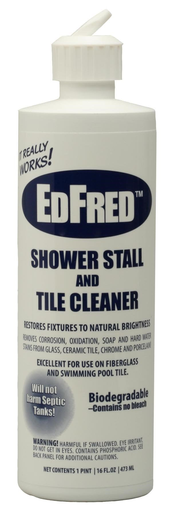 Ed Fred Corporation 63817 shower stall tile cleaner bottle cleans soap scum on tiles