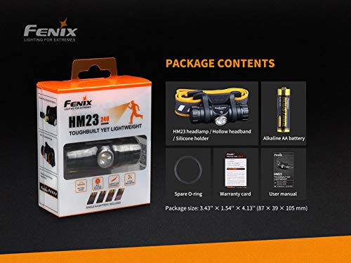 EdisonBright Fenix HM23 includes a battery carry case for on-the-go storage.