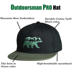 EDTREK Elite Youth Country Hat camo brim resists rain and keeps shade on outdoor adventures