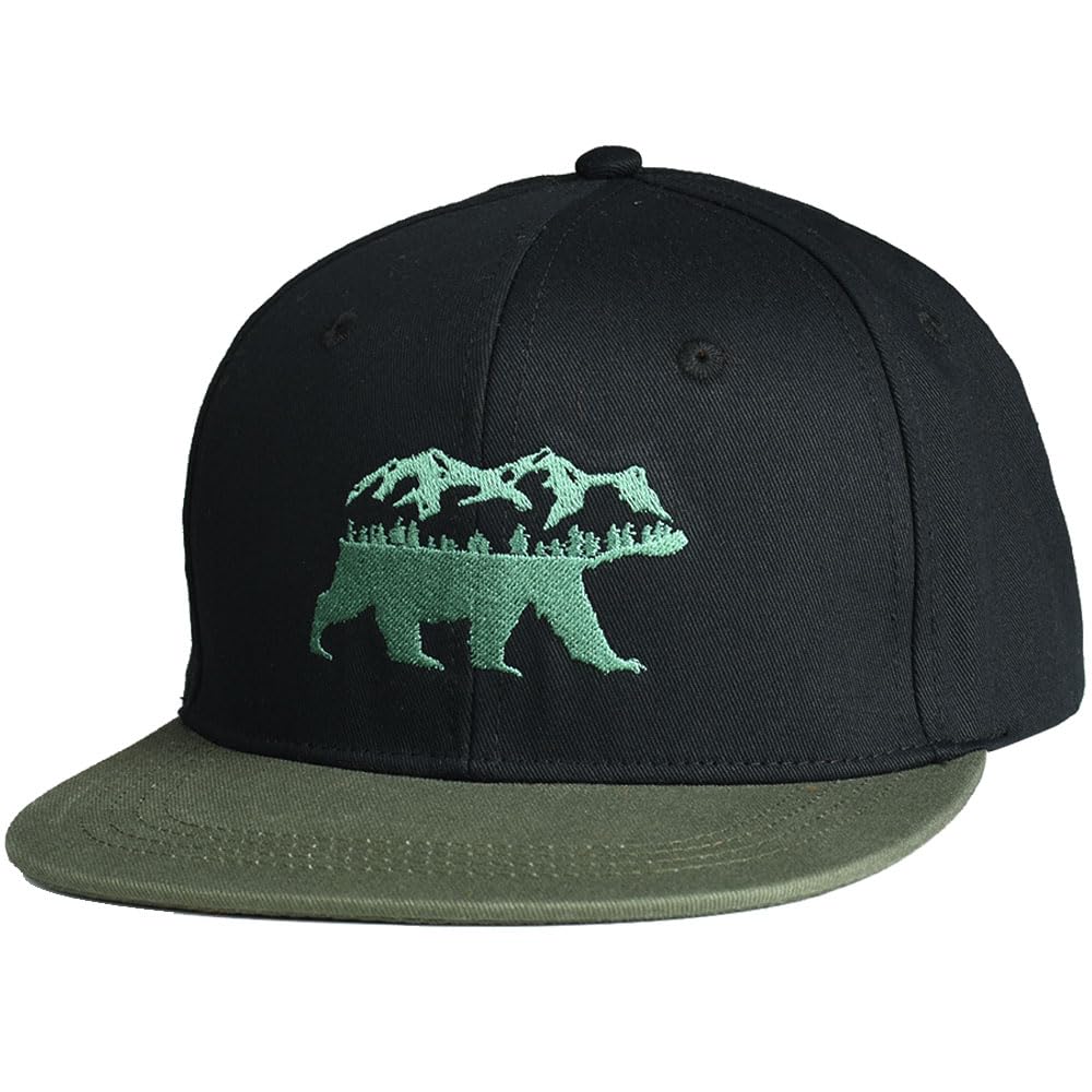 EDTREK Elite Youth Country Hat front bear embroidery enhances outdoor style and adventure-ready look