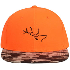 EDTREK outdoorsman snapback blaze-orange camo adds visibility and rugged style for outdoor activities.