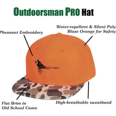 EDTREK Outdoorsman snapback brim water-repellent keeps rain at bay