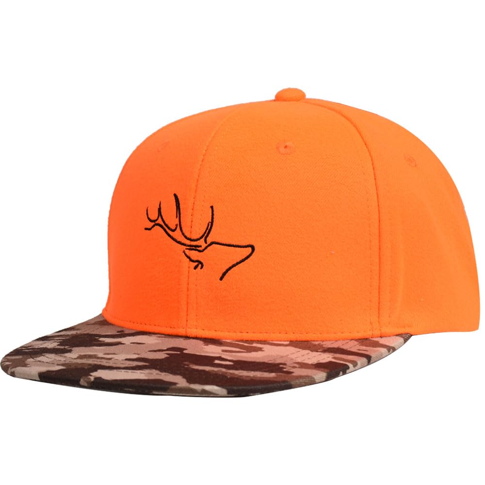 EDTREK Outdoorsman snapback front embroidery highlights wildlife detail for outdoors enthusiasts.