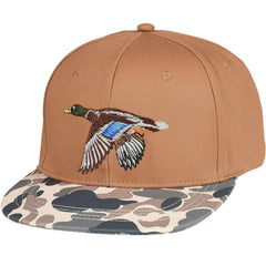 edtrek outdoorsman hat front embroidery featuring flying duck for rugged outdoor style