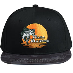 EDTREK Outdoorsman snapback side view highlights unique bass embroidery for wildlife-inspired gear.