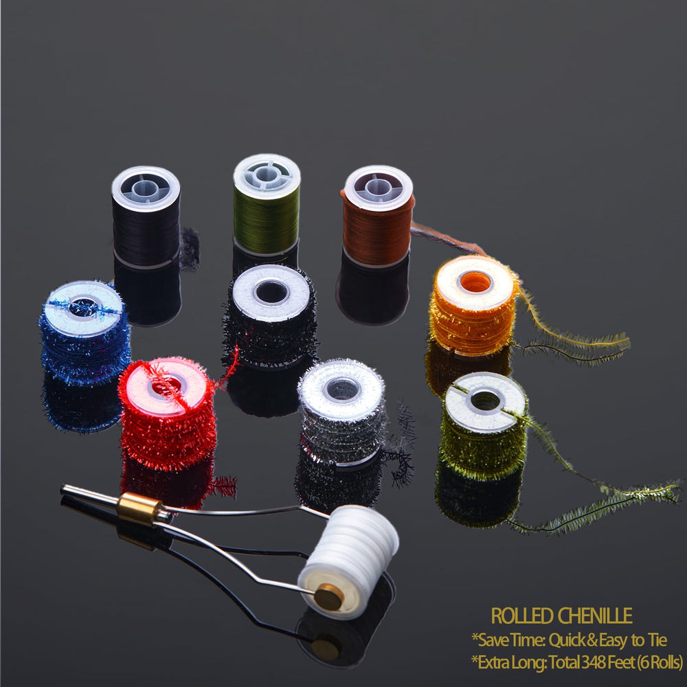 Bobbin holder and threading device included in the kit