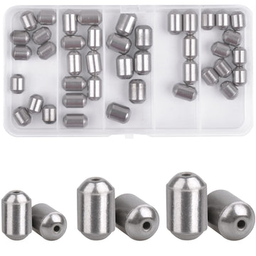 Egg Sinkers Kit 42pcs, 1/8 oz weight close-up