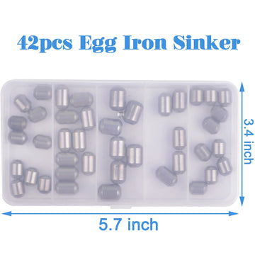 Oval egg weights with center holes