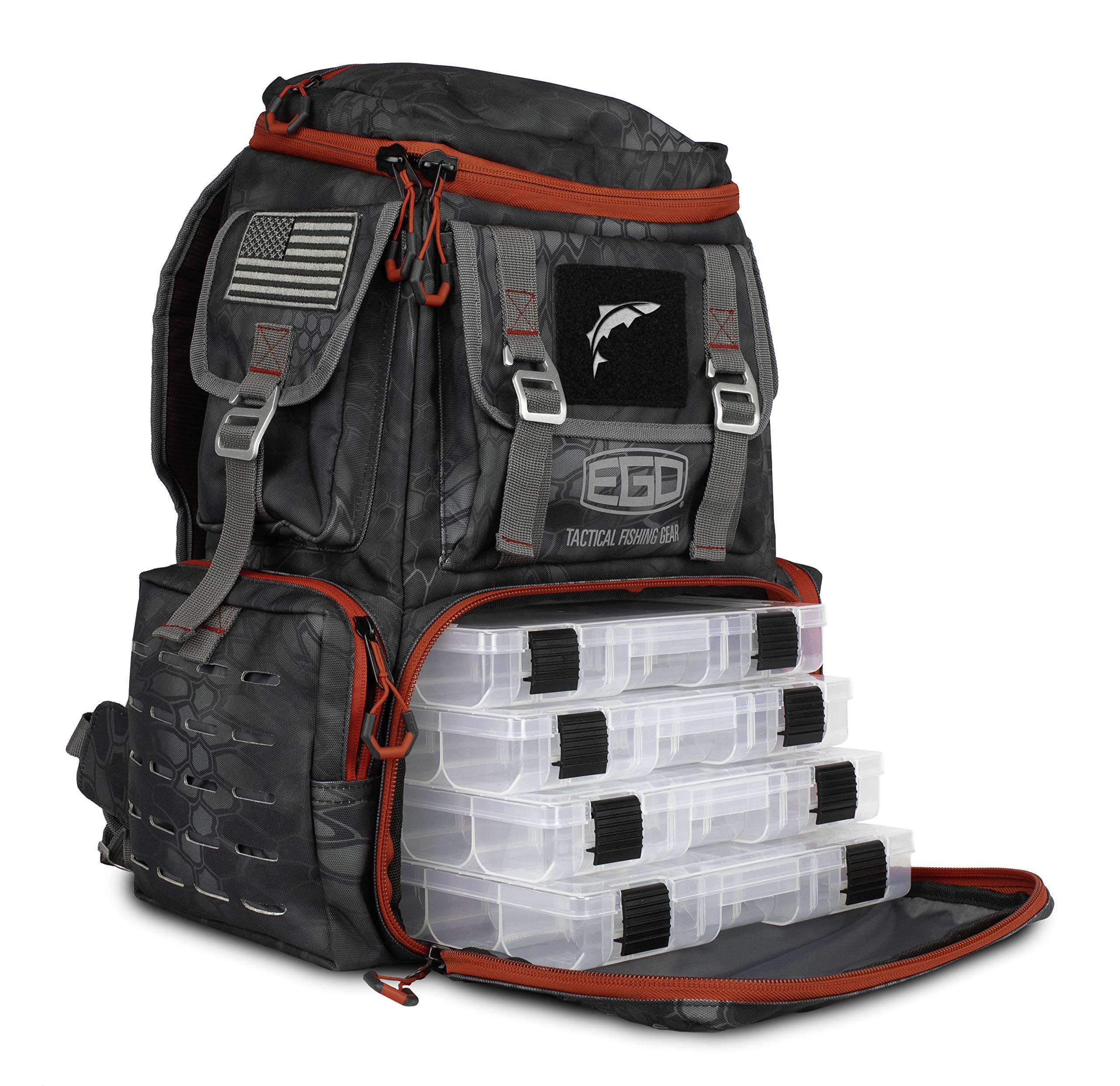 Ego Kryptek Tactical Tackle Box Backpack 1000D nylon with PVC backing shields gear