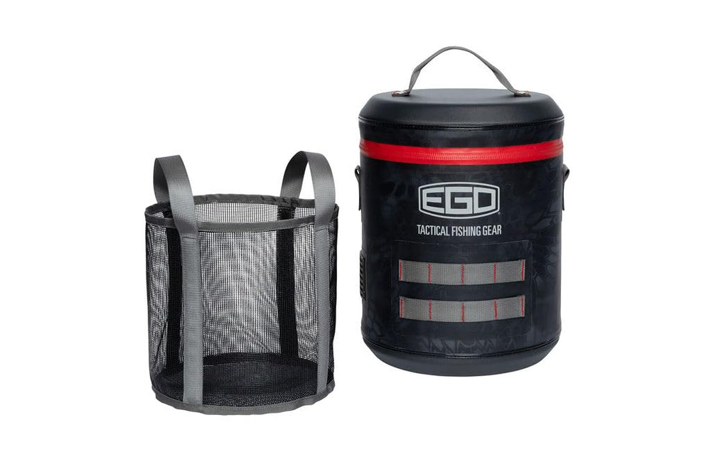 Ego Kryptek TPU Fish Weigh in Cooler front view with Kryptek camo