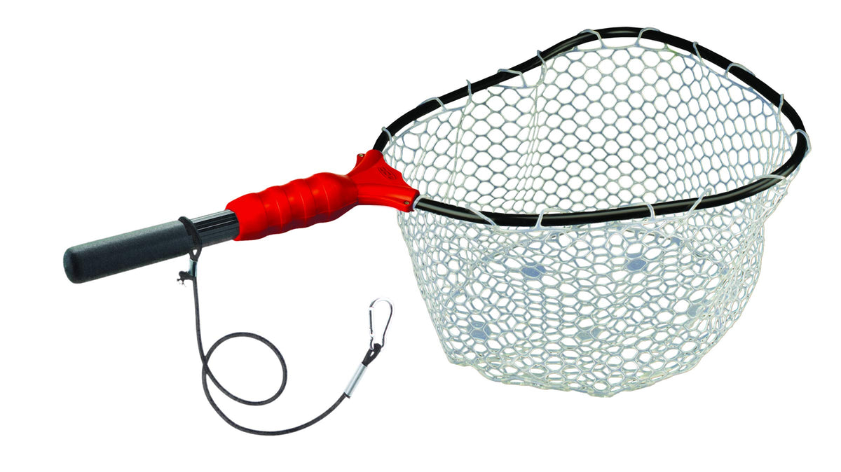 Ego S1 Slider Net with extended telescoping handle for easy reach from boat or shore.
