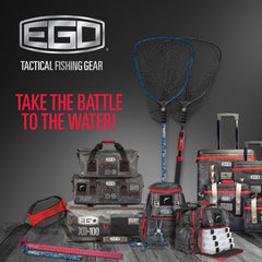 Folded Ego S1 Slider net fits in compact gear bags and travel.