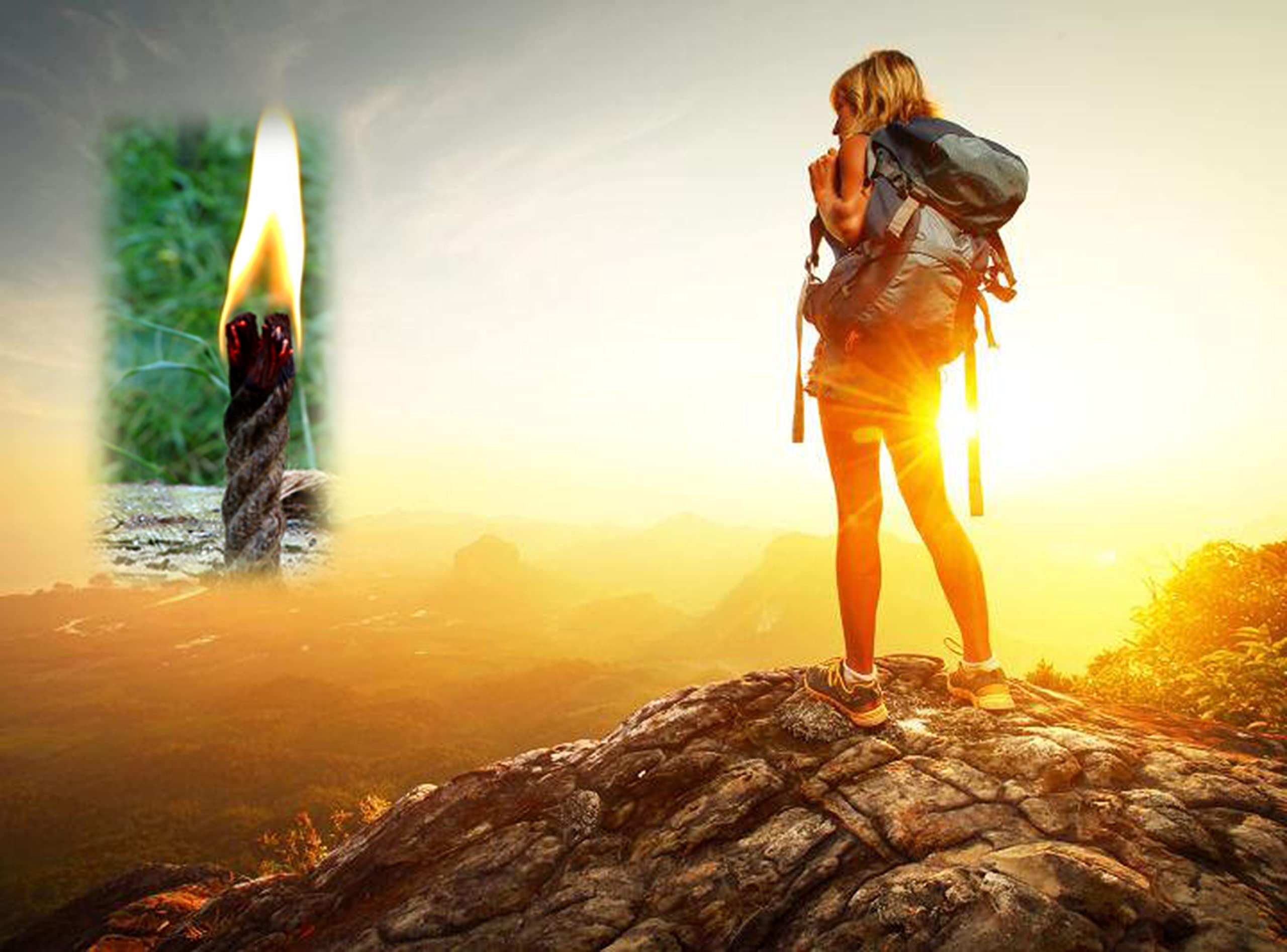 egreen backpack ready fire starter kit for quick outdoor fires