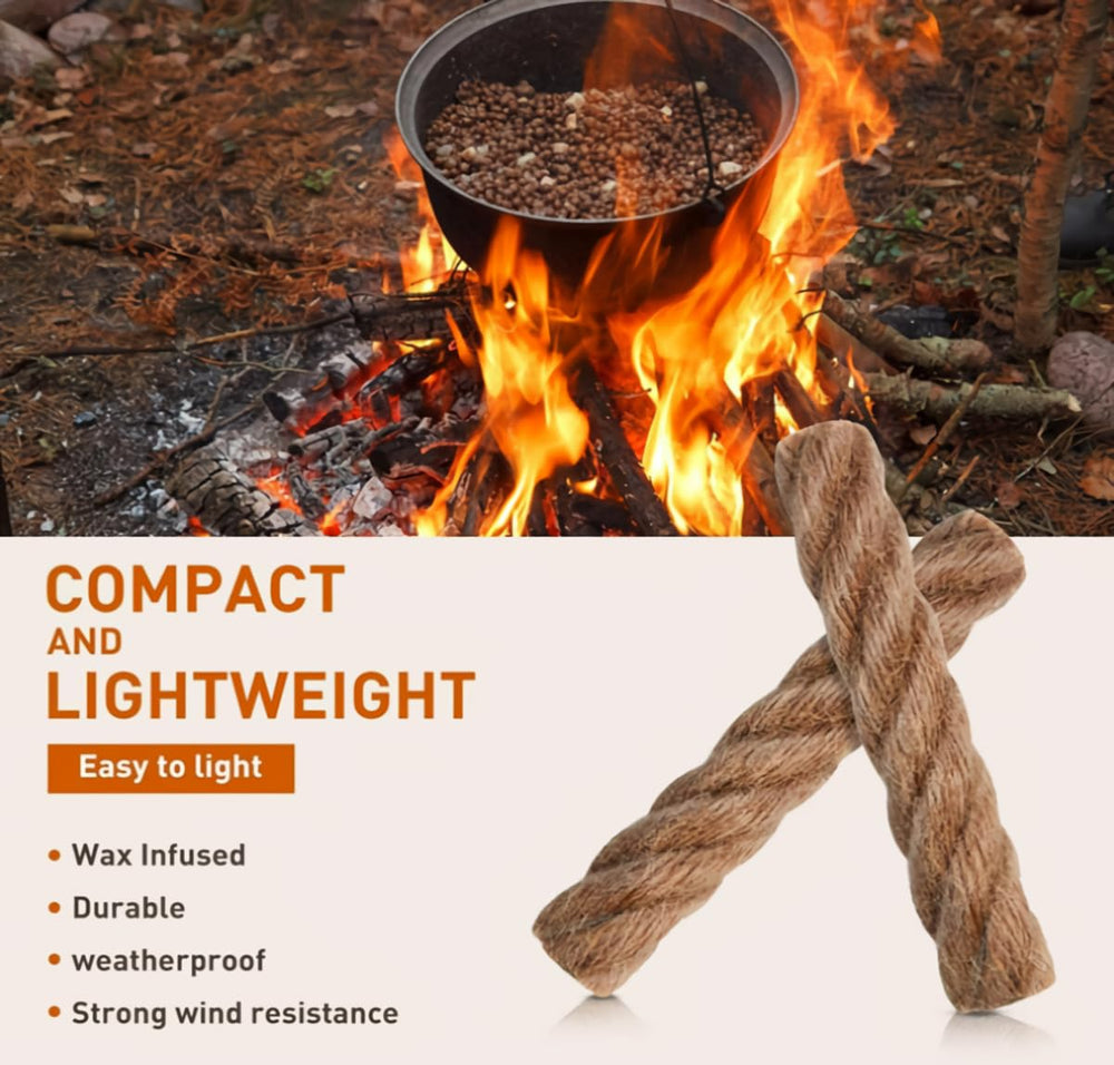 egreen camping fire starter kit neatly stored in tin for portability