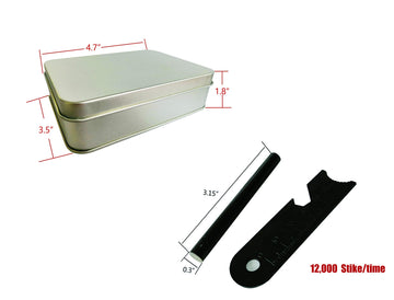 eGreen ferro rod sparks for quick ignition in any weather