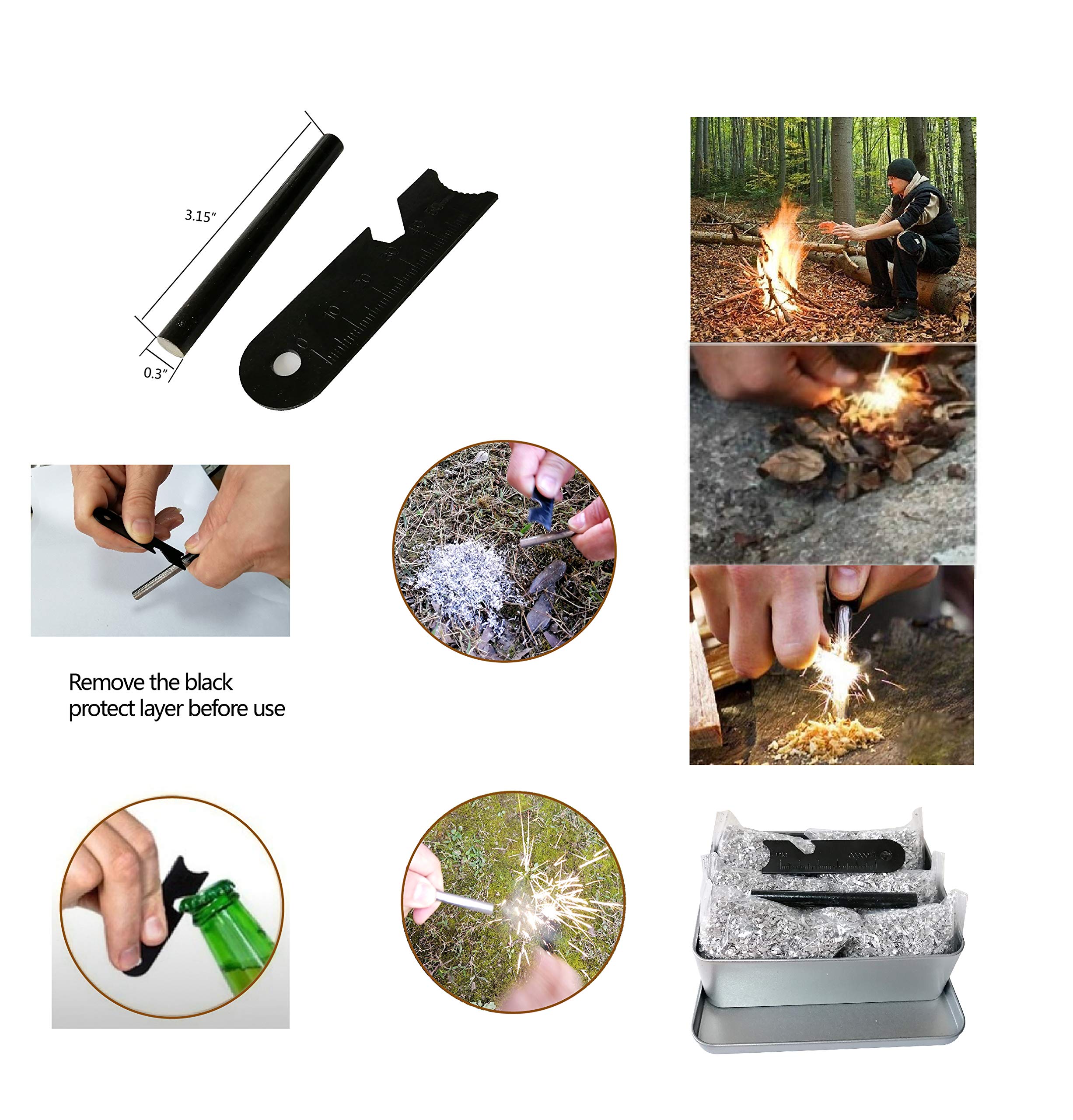 eGreen tin container with kit ready for backpacking