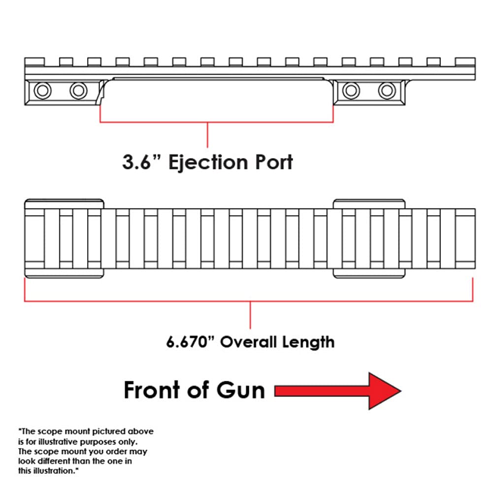 EGW HD CZ 550 mount rail detail, 20 MOA elevation for longer-range shots