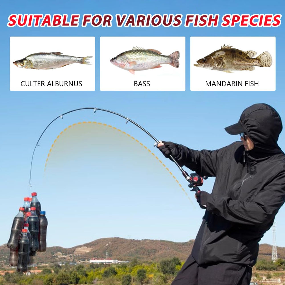 EHERDM Telescopic Rod with seven guide rings for balanced casting.
