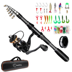 Ehowdin fishing pole kit in carrying bag