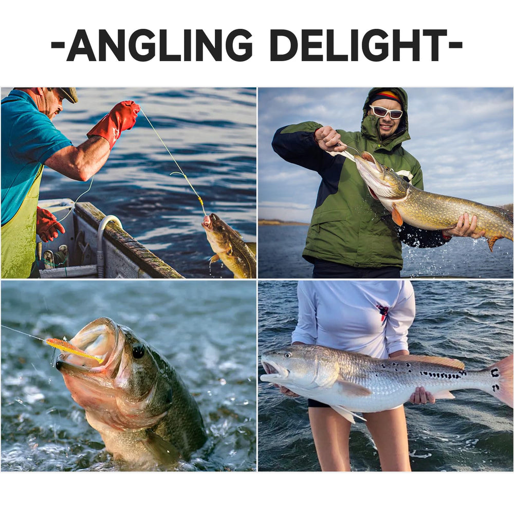 Eight-color paddle tail swimbaits display