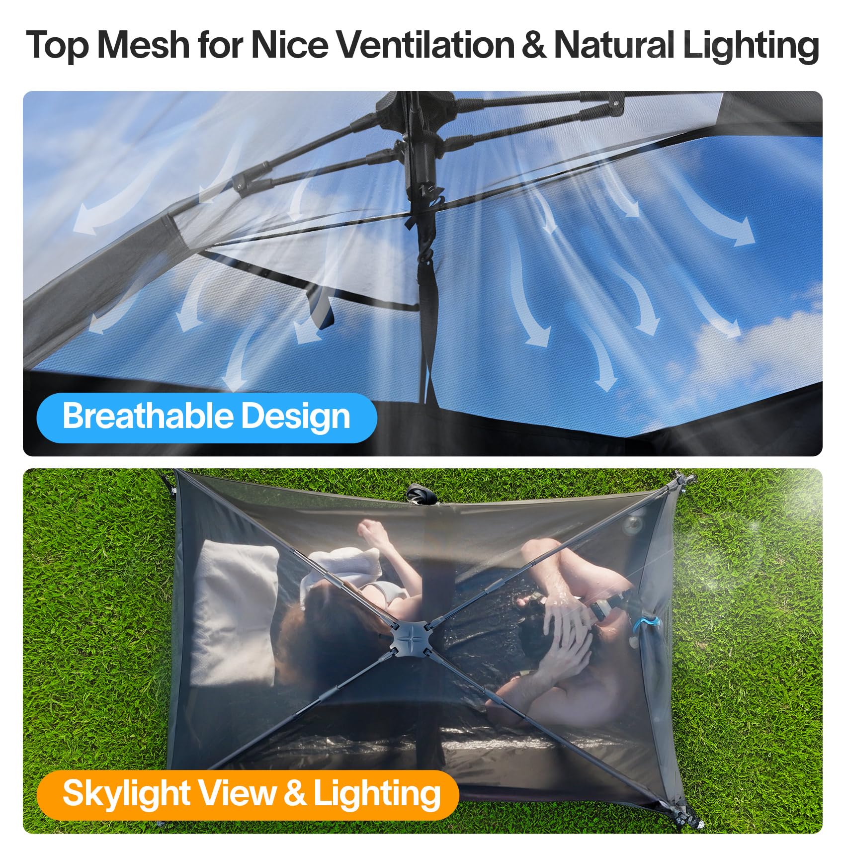 EighteenTek portable folded design fits in the included carry bag.